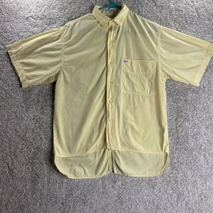 Vintage Guess Georges Marciano Button Up Shirt Men's Size‎ 1 Yellow